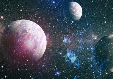 Evrendeki sonsuz uzay alanının küçük bir parçası. 