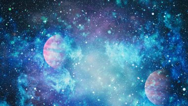 Evrendeki sonsuz uzay alanının küçük bir parçası. 