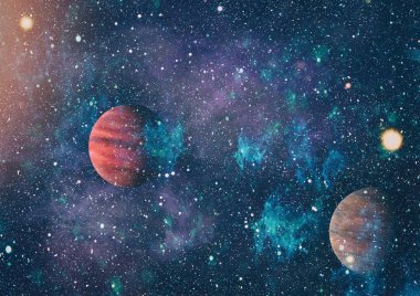 Evrendeki sonsuz uzay alanının küçük bir parçası. 