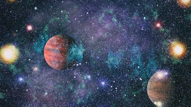 Evrendeki sonsuz uzay alanının küçük bir parçası. 