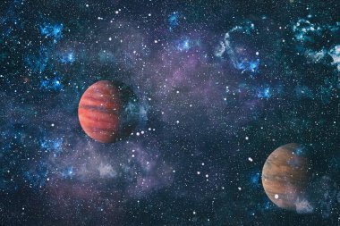 Evrendeki sonsuz uzay alanının küçük bir parçası. 