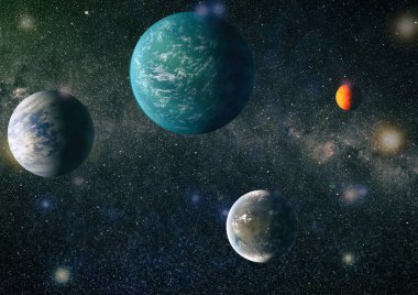 Fütürist soyut alan arkaplanı. Yıldızlı ve nebulalı gece gökyüzü. Bu görüntünün elementleri NASA tarafından desteklenmektedir