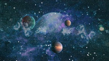 Evren kavramı arka plan. Nasa tarafından döşenmiş bu görüntü unsurları