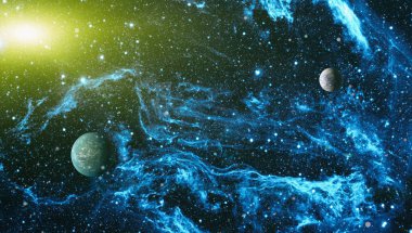 Evren kavramı arka plan. Nasa tarafından döşenmiş bu görüntü unsurları