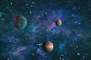 Evren kavramı arka plan. Nasa tarafından döşenmiş bu görüntü unsurları