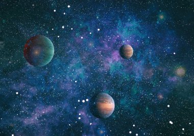 Evren kavramı arka plan. Nasa tarafından döşenmiş bu görüntü unsurları