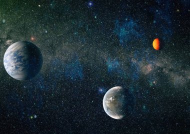 Evren kavramı arka plan. Nasa tarafından döşenmiş bu görüntü unsurları