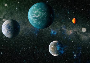 Evren kavramı arka plan. Nasa tarafından döşenmiş bu görüntü unsurları