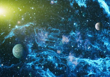 Evren kavramı arka plan. Nasa tarafından döşenmiş bu görüntü unsurları
