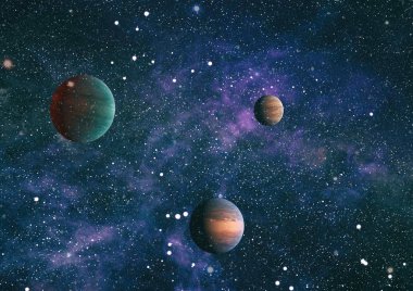 Evren kavramı arka plan. Nasa tarafından döşenmiş bu görüntü unsurları