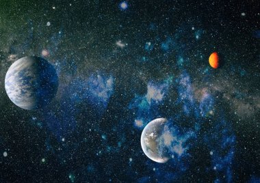 Evren kavramı arka plan. Nasa tarafından döşenmiş bu görüntü unsurları