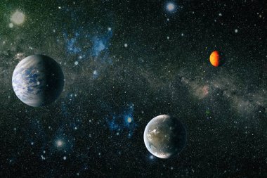 Evren kavramı arka plan. Nasa tarafından döşenmiş bu görüntü unsurları