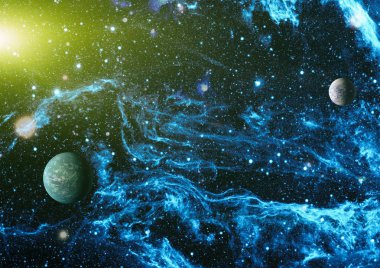 Evren kavramı arka plan. Nasa tarafından döşenmiş bu görüntü unsurları