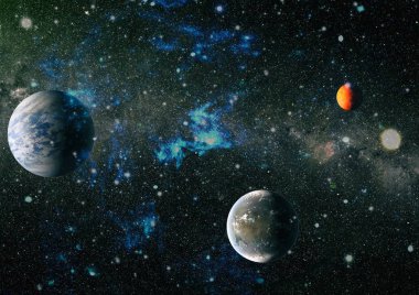 Evren kavramı arka plan. Nasa tarafından döşenmiş bu görüntü unsurları