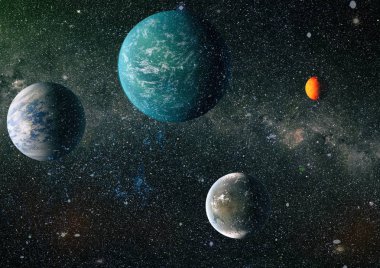 Evren kavramı arka plan. Nasa tarafından döşenmiş bu görüntü unsurları