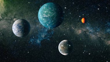 Evren kavramı arka plan. Nasa tarafından döşenmiş bu görüntü unsurları