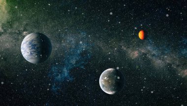 Evren kavramı arka plan. Nasa tarafından döşenmiş bu görüntü unsurları