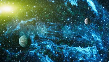 Evren kavramı arka plan. Nasa tarafından döşenmiş bu görüntü unsurları