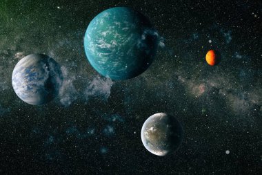 Evren kavramı arka plan. Nasa tarafından döşenmiş bu görüntü unsurları