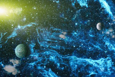 Evren kavramı arka plan. Nasa tarafından döşenmiş bu görüntü unsurları