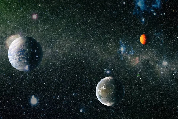 Evren kavramı arka plan. Nasa tarafından döşenmiş bu görüntü unsurları