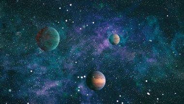 Evren kavramı arka plan. Nasa tarafından döşenmiş bu görüntü unsurları