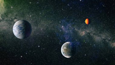 Evren kavramı arka plan. Nasa tarafından döşenmiş bu görüntü unsurları