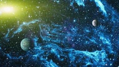 Evren kavramı arka plan. Nasa tarafından döşenmiş bu görüntü unsurları