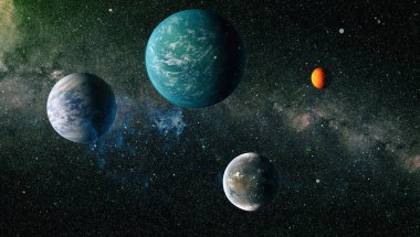 Evren kavramı arka plan. Nasa tarafından döşenmiş bu görüntü unsurları