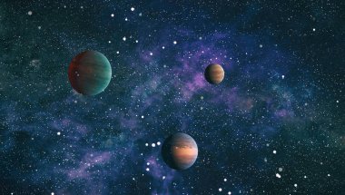 Evren kavramı arka plan. Nasa tarafından döşenmiş bu görüntü unsurları