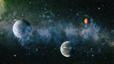 Evren kavramı arka plan. Nasa tarafından döşenmiş bu görüntü unsurları