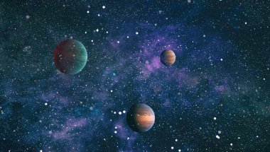 Evren kavramı arka plan. Nasa tarafından döşenmiş bu görüntü unsurları