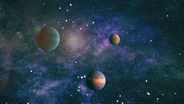 Evren kavramı arka plan. Nasa tarafından döşenmiş bu görüntü unsurları