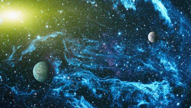 Evren kavramı arka plan. Nasa tarafından döşenmiş bu görüntü unsurları