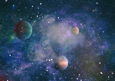 Evren kavramı arka plan. Nasa tarafından döşenmiş bu görüntü unsurları