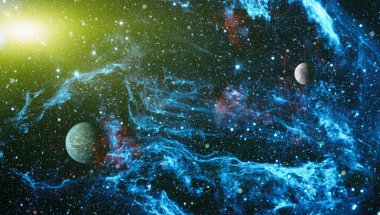 Evren kavramı arka plan. Nasa tarafından döşenmiş bu görüntü unsurları