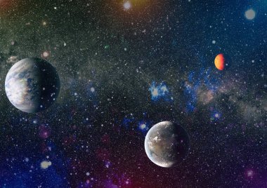 Evren kavramı arka plan. Nasa tarafından döşenmiş bu görüntü unsurları