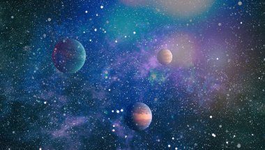 Evren kavramı arka plan. Nasa tarafından döşenmiş bu görüntü unsurları