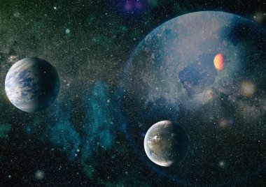 Evren kavramı arka plan. Nasa tarafından döşenmiş bu görüntü unsurları