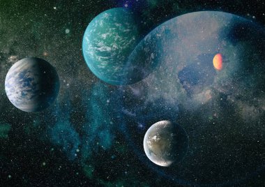 Evren kavramı arka plan. Nasa tarafından döşenmiş bu görüntü unsurları