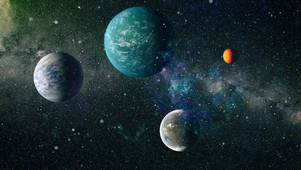 Evren kavramı arka plan. Nasa tarafından döşenmiş bu görüntü unsurları