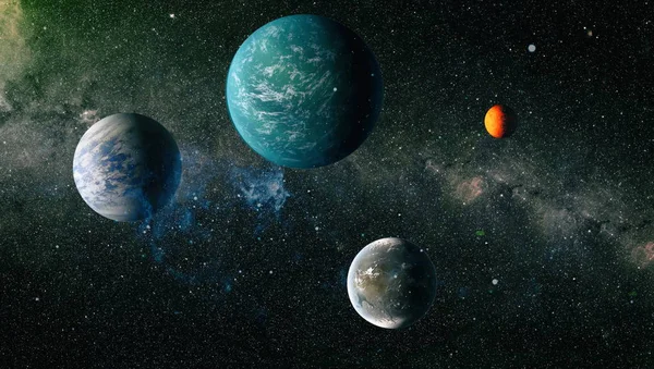 Evren kavramı arka plan. Nasa tarafından döşenmiş bu görüntü unsurları