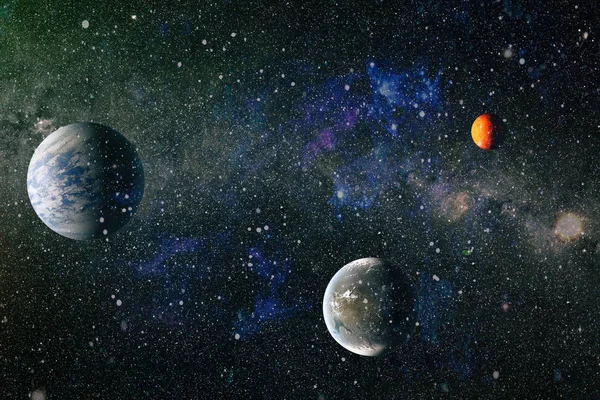 Evren kavramı arka plan. Nasa tarafından döşenmiş bu görüntü unsurları