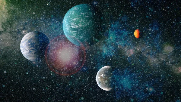 Evren kavramı arka plan. Nasa tarafından döşenmiş bu görüntü unsurları