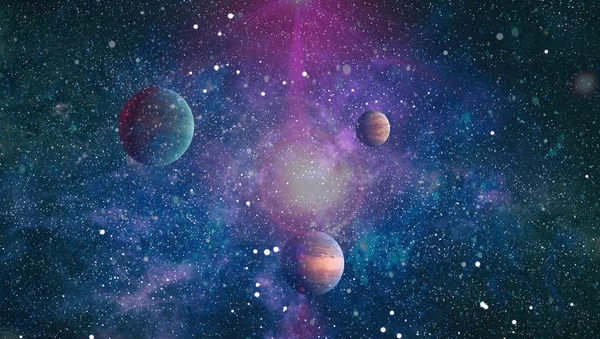 Patlama süpernovası. Parlak Yıldız Nebulası. Uzak galaksi. Soyut görüntü. Bu görüntünün elementleri NASA tarafından desteklenmektedir.