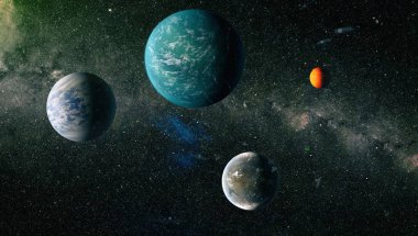 Patlama süpernovası. Parlak Yıldız Nebulası. Uzak galaksi. Soyut görüntü. Bu görüntünün elementleri NASA tarafından desteklenmektedir.