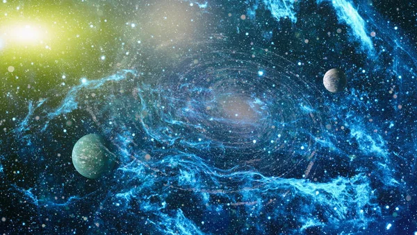 Räjähdyssupernova Kirkas Tähtisumu Kaukainen Galaksi Abstrakti Kuva Elementit Tämän Kuvan — kuvapankkivalokuva