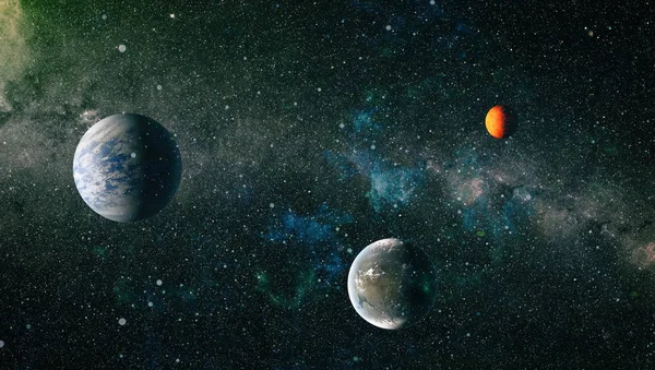 Patlama süpernovası. Parlak Yıldız Nebulası. Uzak galaksi. Soyut görüntü. Bu görüntünün elementleri NASA tarafından desteklenmektedir.