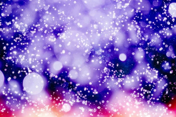 Winterblauer Himmel Mit Fallendem Schnee Schneeflocke Urlaub Winter Hintergrund Für — Stockfoto