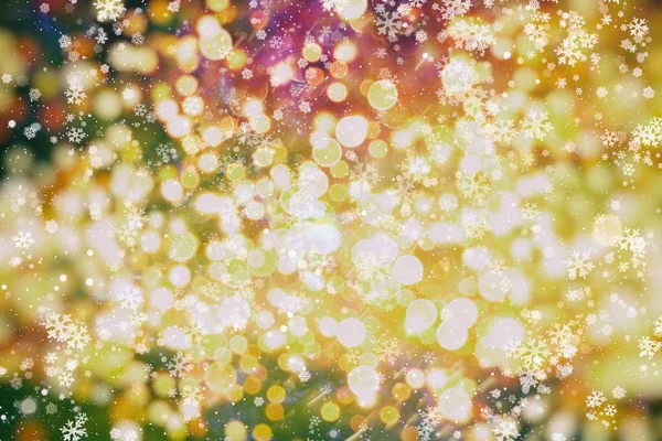 Blurred Bokeh Light Background Christmas New Year Holidays Background — Stock Photo, Image